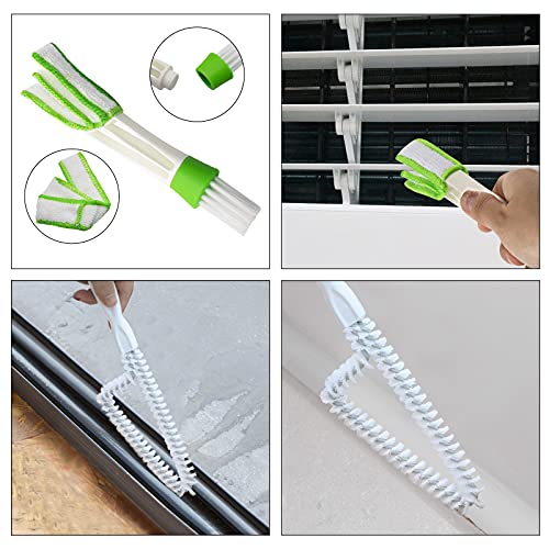 Machomby 8 Pcs Hand-held Groove Gap Cleaning Tools - Door Window Track Crevice Cleaning Brushes Blind Cleaner Duster, Window Magic Cleaning Brush for Shower Door, Car Vents, Air Conditioner, Keyboard - Image 5