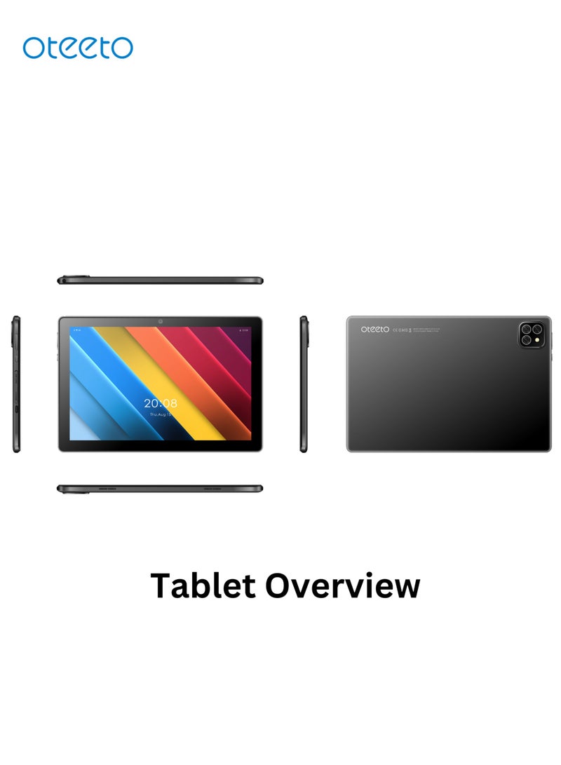 TAB 10 Tablet/8GB RAM + 256 GB ROM/Quad Core 2.0 GHz/5G Network/8000 mAh/8MP Front + 13 MP Rear Camera/Android 13/10.1 Inches IPS LCD/Includes Flip Cover Case,Keyboard,Touch Pen,Tempered Glass,OTG