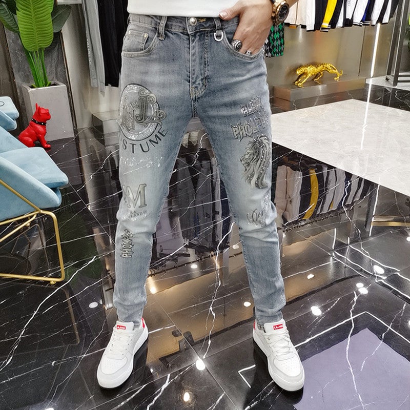 Unisex Classic Denim Jeans Loose Fit Daily Outdoor Wear - Image 3