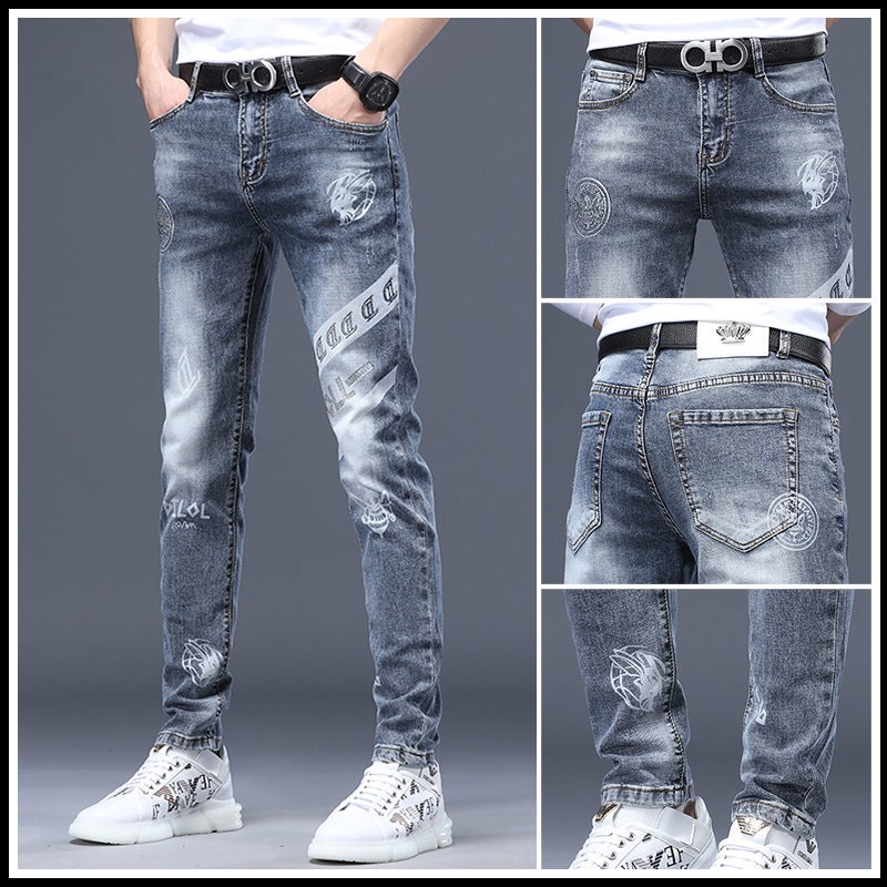 Unisex Classic Denim Jeans Loose Fit Daily Outdoor Wear - Image 1