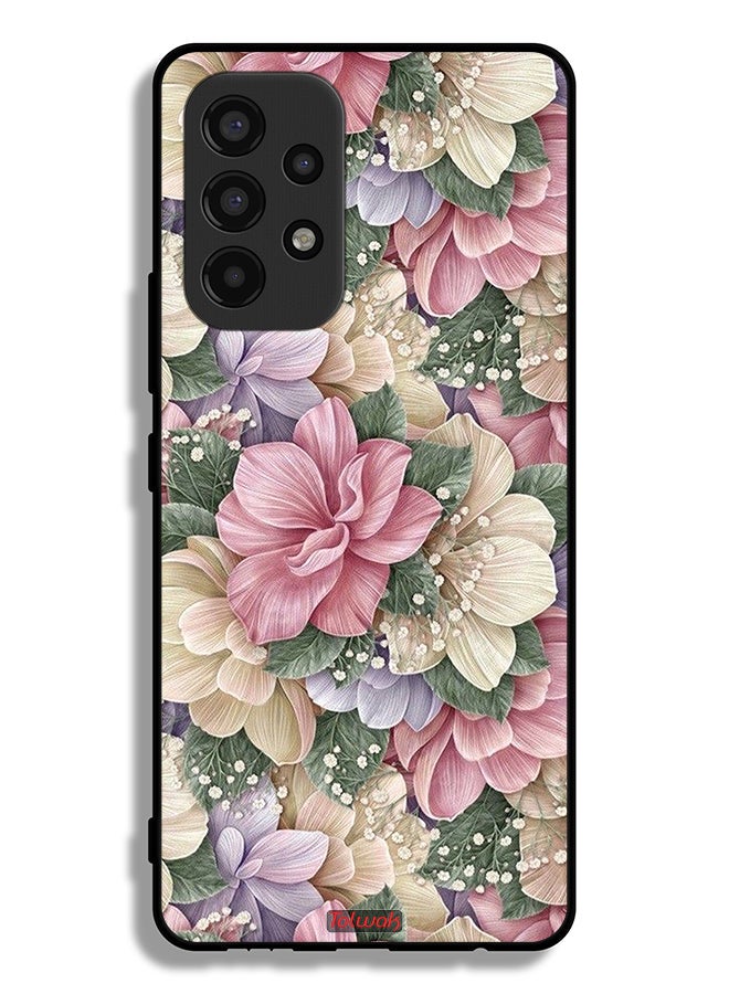 Tolwak Samsung Galaxy A53 5G Protective Case Cover Hd Floral - Image 1