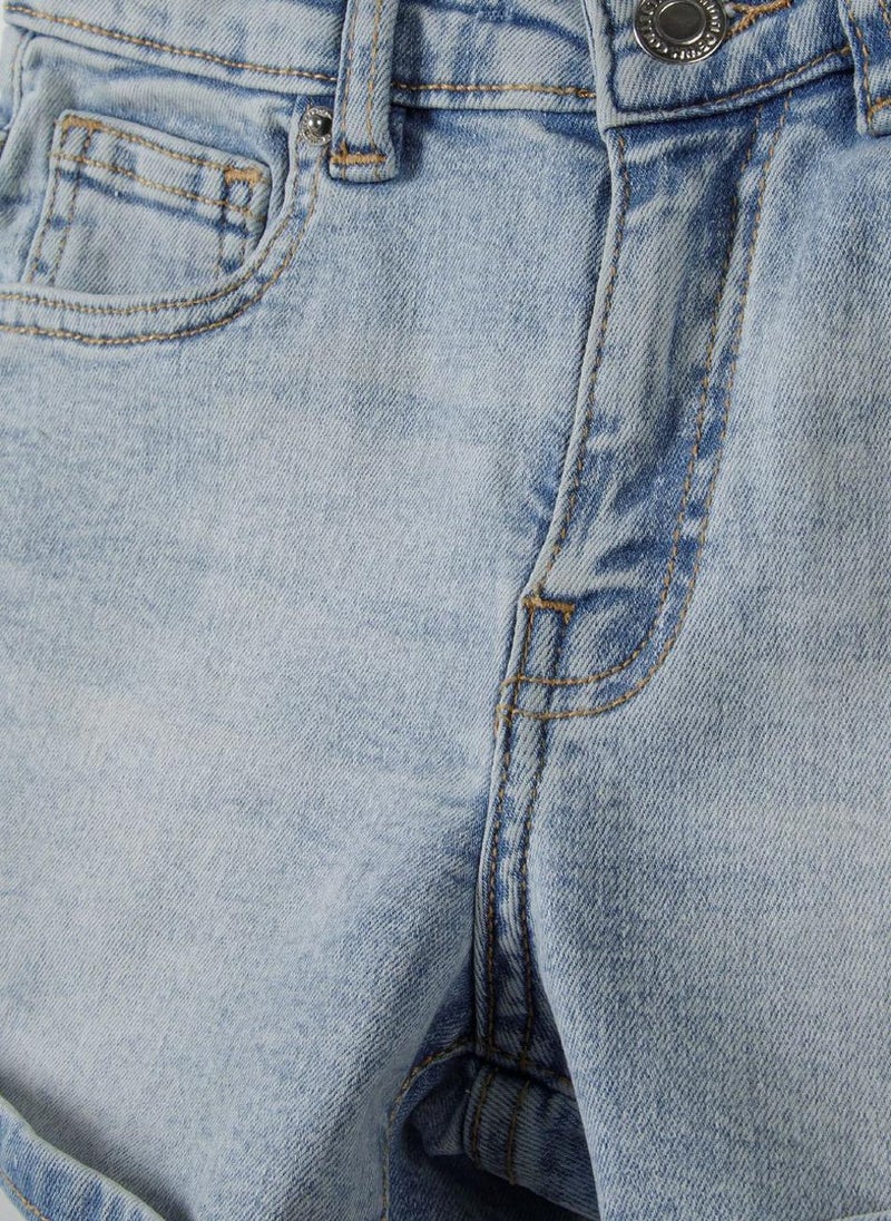 مينوتي شورت جينز للبنات المراهقات - Image 4