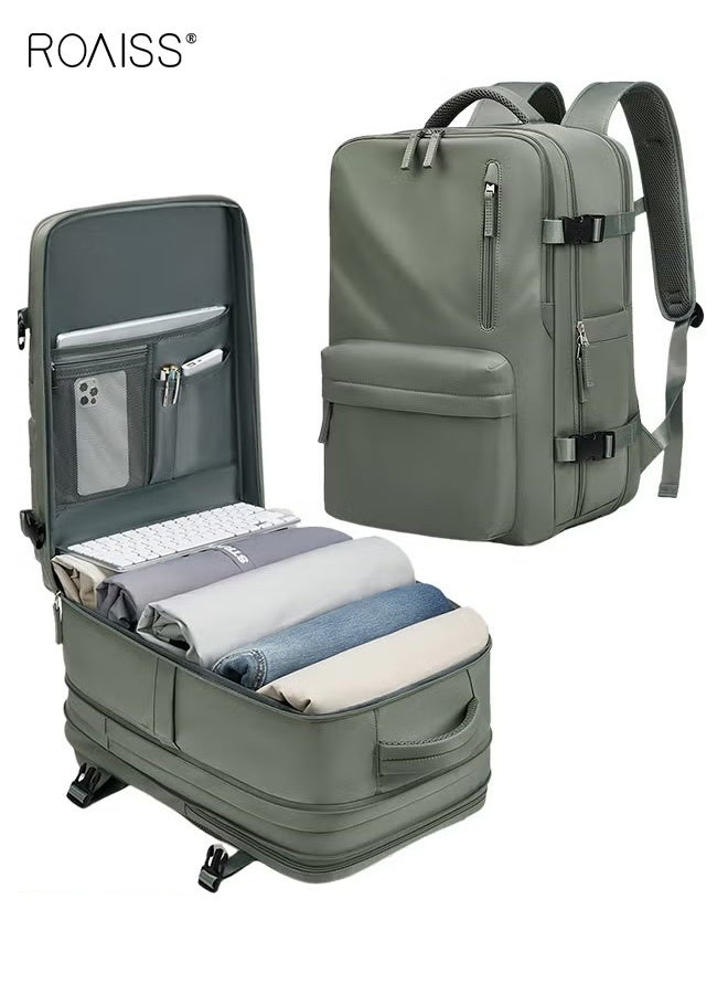 roaiss Unisex Multifunctional Backpack with Laptop Padding Compartment and Shoe Storage, Waterproof Large Capacity Bookbag, Carry On Weekender Bag with Wet and Dry Separation, Suitable for Daily Commute, Overnight Flight and Short Trip - Image 1