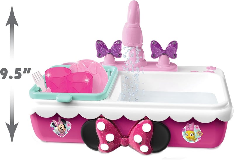 Minnie Just Play Minnie's Happy Helpers Magic Sink Set, Pretend Play Working Sink, Kids Kitchen Set Toys, by, Multi-color - Image 4