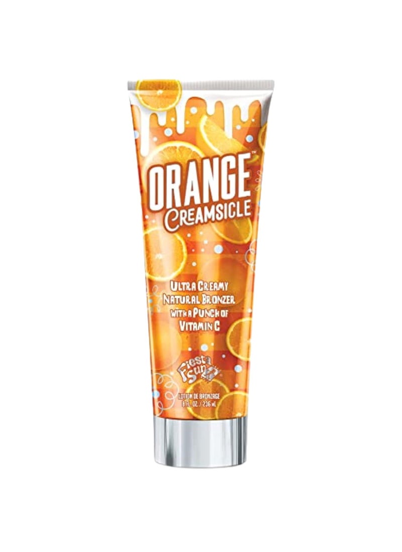 fiesta sun - Orange Creamsicle Natural Bronzer Tanning Lotion, 8 ounces - Image 1