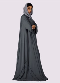 Sara Arabia Sara Arabia Casual Pleated Front Open Abaya  - Image 4