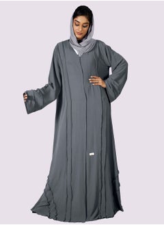 Sara Arabia Sara Arabia Casual Pleated Front Open Abaya  - Image 2