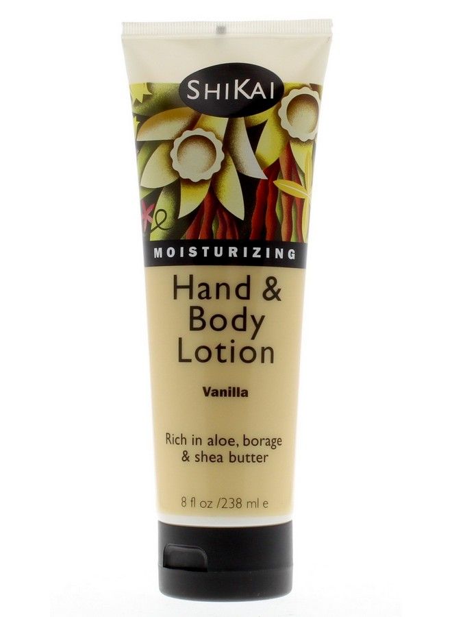 SHIKAI Vanilla Hand & Body Lotion Plantbased Perfect For Daily Use Rich In Botanical Extracts Makes Skin Softer & More Hydrated Formulated For Dry Sensitive Skin Thick Texture (8 Oz 4Pack) - Image 3
