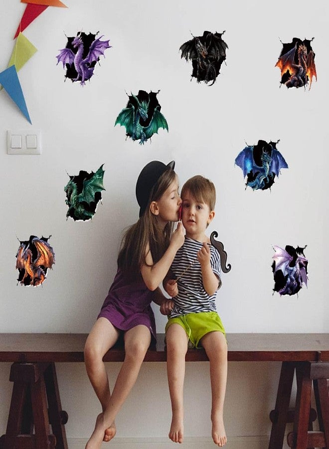 SUPERDANT Dragon 3D Wall Sticker 3D Wall Decals Peel and Stick Vinyl Art Decor 3D Dragon Stickers Decals for Boys Room Livingroom Bedroom Wall Decor Large Size Wall Decor - Image 4