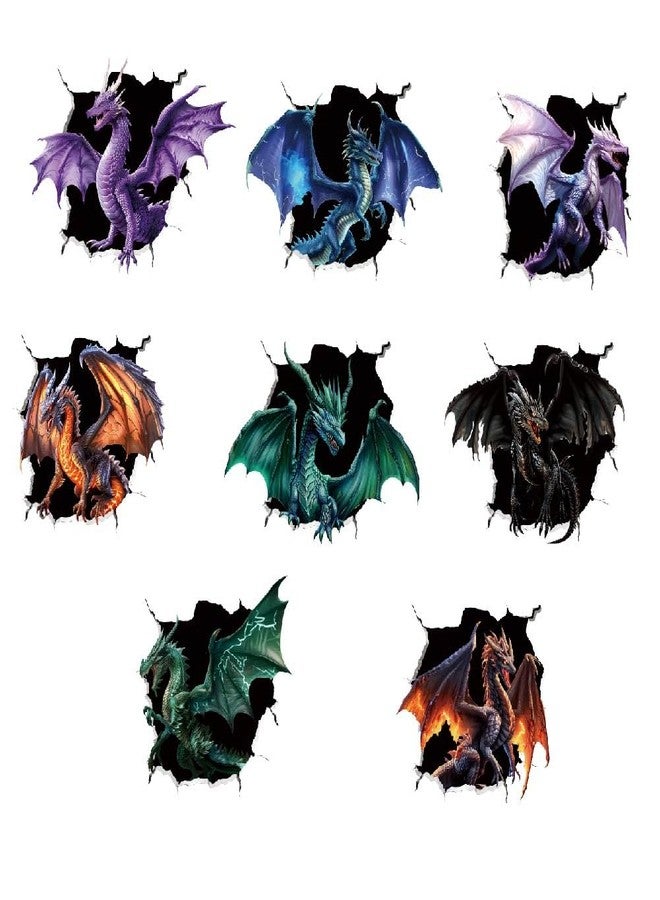 SUPERDANT Dragon 3D Wall Sticker 3D Wall Decals Peel and Stick Vinyl Art Decor 3D Dragon Stickers Decals for Boys Room Livingroom Bedroom Wall Decor Large Size Wall Decor - Image 3
