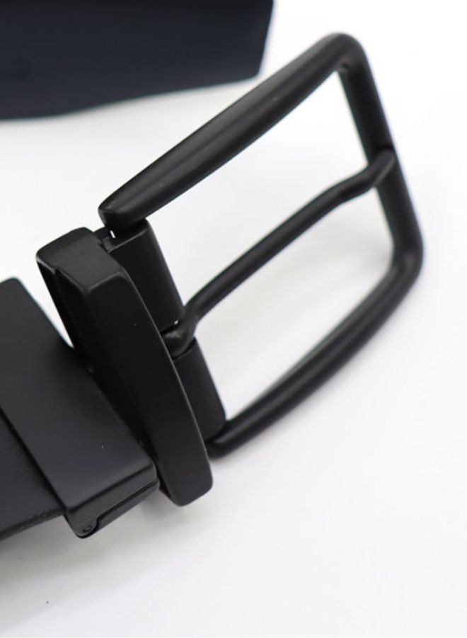 جاي ماتيولو حزام جاي ماتيولو للرجال من جلد العجل مزدوج الوجه - قابل للعكس - حزام إيطالي الصنع بعرض 35 مم - Image 3