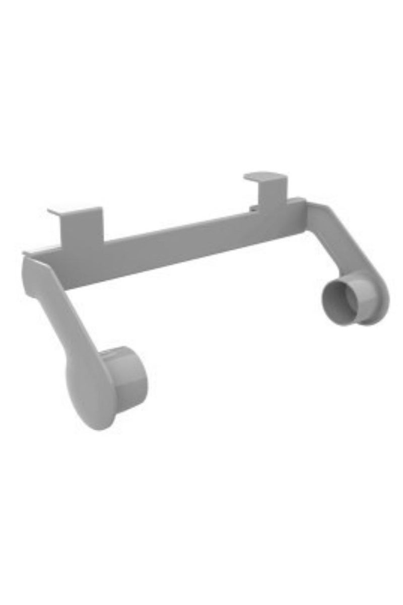 Primanova Paper towel rack under cabinet & wall mounted roll paper holder for kitchen & bathroom plastic grey  - Image 1