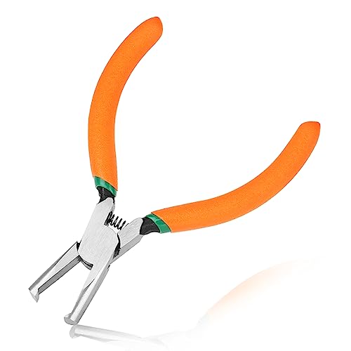 LEONTOOL 6-Inch Transverse End Cutter SMT/SMD Chip Cutters Side Cutting Pliers Front Angle Cutter Nipper End Cutter with Extra Long Flat Nose Tip Cutter 90 Degree Blade Precision Plastic Model - Image 1