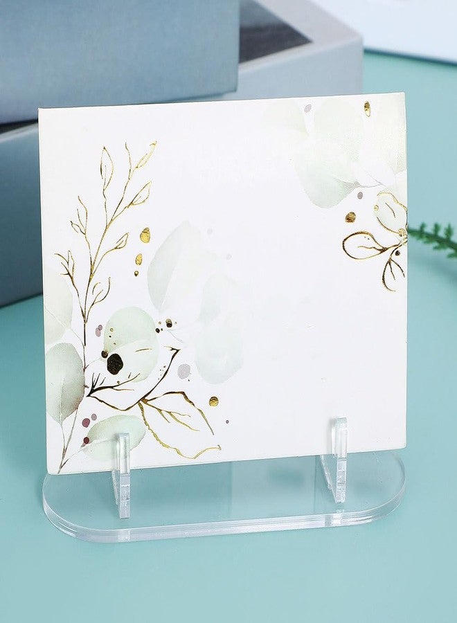 أموسفون حامل بطاقات أكريليك من قطعتين من آموسفن، حامل بطاقات رياضية، حامل إطار صور صغير، مناسب لحفلات الزفاف وأعياد الميلاد وديكور المنزل، الأبعاد: 1.3 × 2.7 × 3.9 بوصة - Image 3