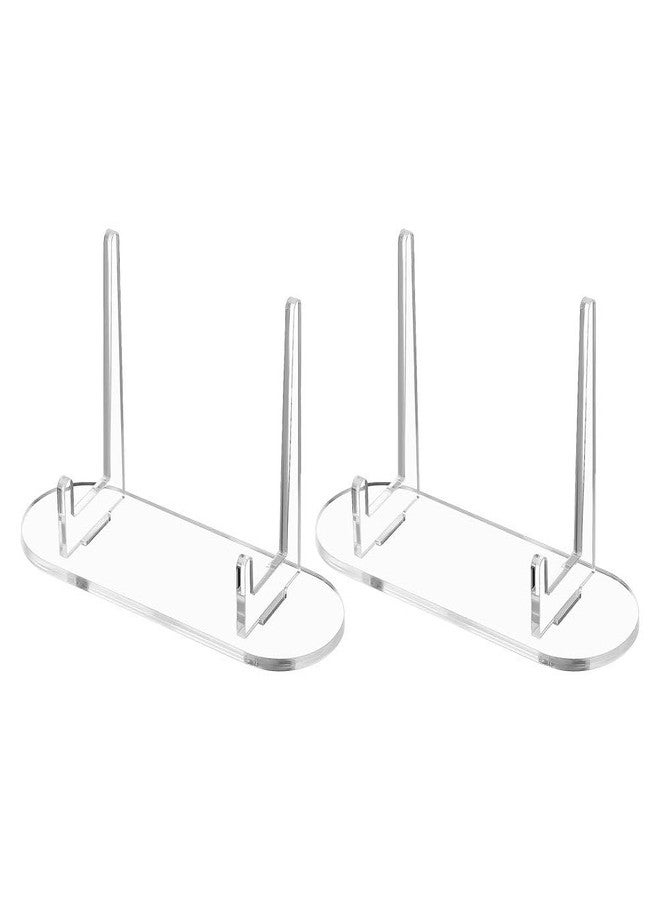 أموسفون حامل بطاقات أكريليك من قطعتين من آموسفن، حامل بطاقات رياضية، حامل إطار صور صغير، مناسب لحفلات الزفاف وأعياد الميلاد وديكور المنزل، الأبعاد: 1.3 × 2.7 × 3.9 بوصة - Image 1