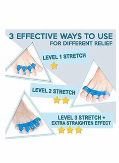 SYOSI Gel Toe Separator Stretcher Hammer and Bunion Corrector for Men Women Correct Naturally 4 Pcs  - Image 4