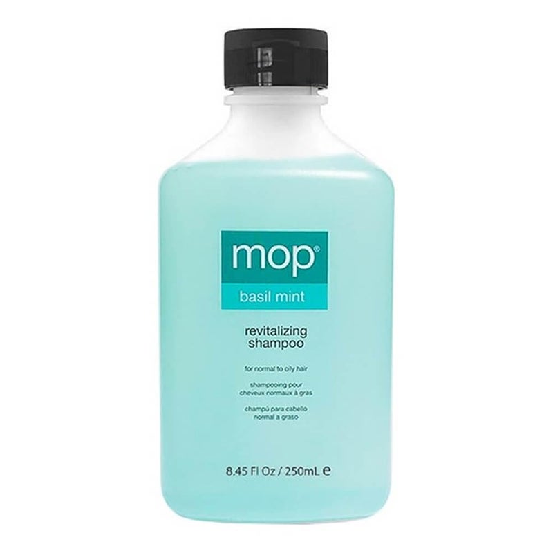 MOP Basil Mint Revitalizing Shampoo for Normal to Dry Hair  Controls Oil NonDrying Hair  Scalp Cleanser  Adds Shine - Image 1