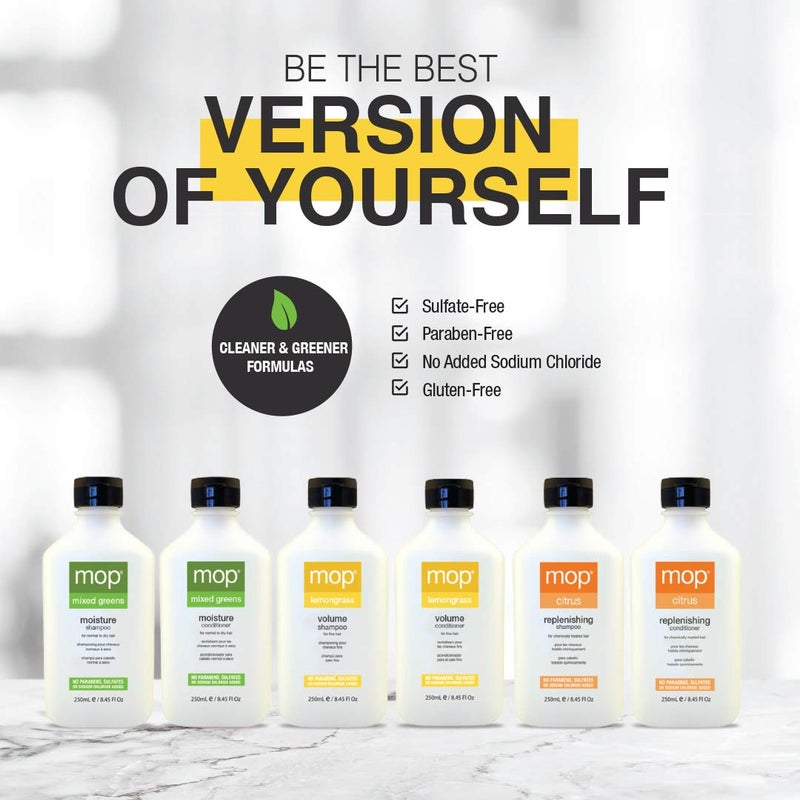 MOP Basil Mint Revitalizing Shampoo for Normal to Dry Hair  Controls Oil NonDrying Hair  Scalp Cleanser  Adds Shine - Image 5