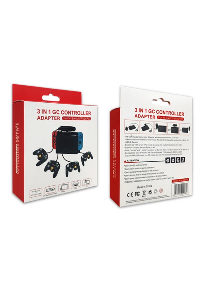 GC/wiiu/pc/switch Three-in-one Converter NGC Converter Box GC Handle Switch Host Bracket-Product Color:Black