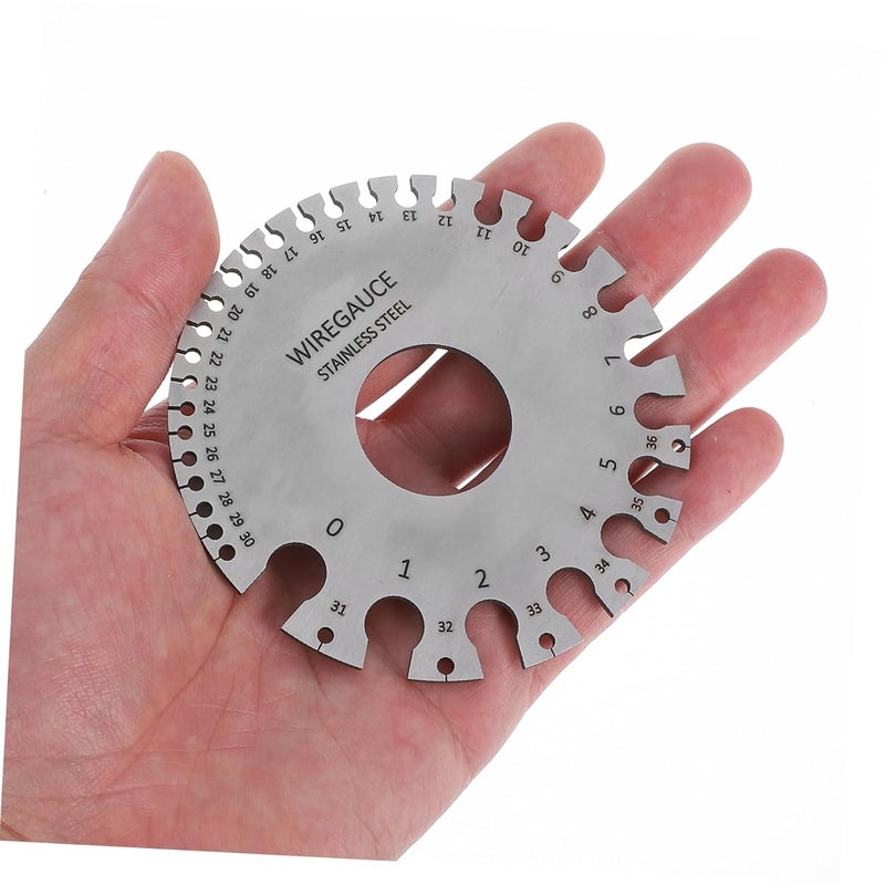 Stainless Steel Welding Inspection Thickness Gauge Set 2pcs with Scales Portable Metal Measuring Tool - Image 5