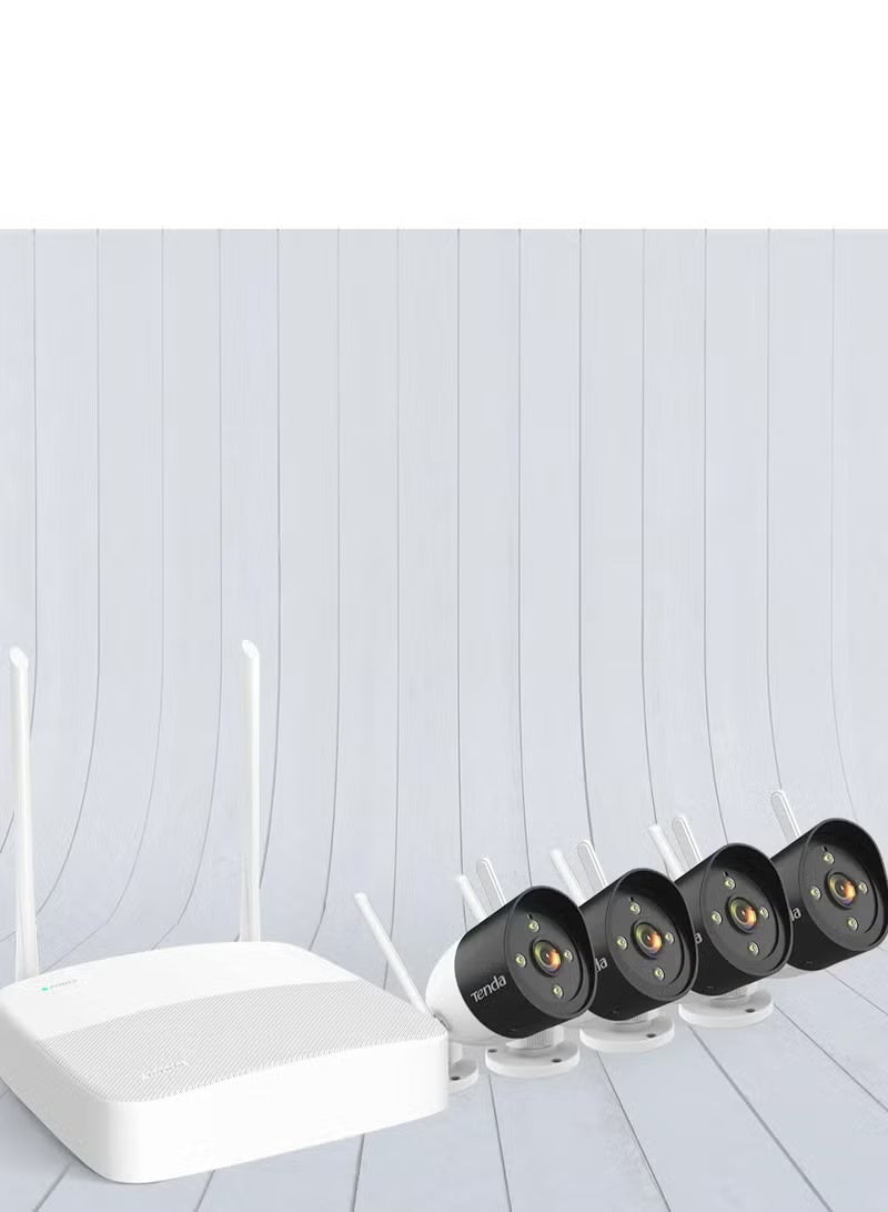 تيندا طقم كاميرات مراقبة واي فاي من تيندا، 4 كاميرات، K4W-3TC - Image 1