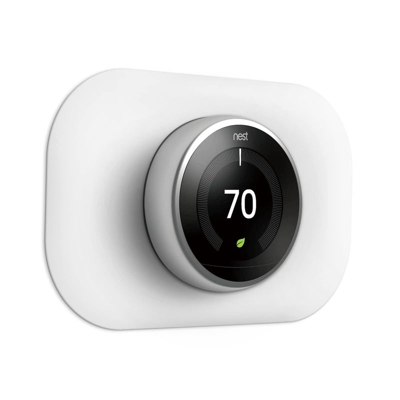 Compatible with Google Nest Thermostat 1st2nd3rd Wall Plate Cover Petrichor Nest Thermostat Trim Kit Made for Google Nest Thermostat 1st2nd3rd Cover Imperfections Easy to Install Snow