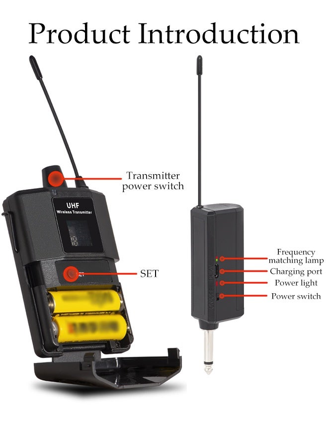 DUNISO Wireless Headset Microphone,Lavalier Lapel Mic，Equipped With a Conversion Head, Charging Wire, And Battery，Anti Interference，Intelligent Noise Reduction，Suitable For Teaching Conferences, Stage Performances, Outdoor Performances, Business Speeches  - Image 2
