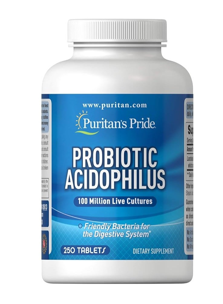 Puritan's Pride Probiotic Supplement, Acidophilus, Capsule, 250