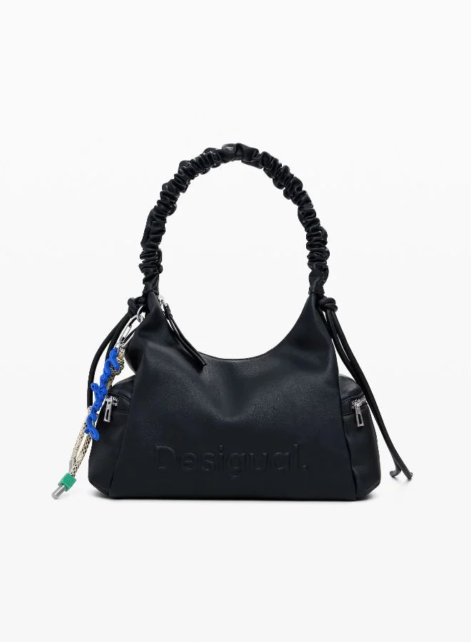 DESIGUAL Medium 3D Logo Bag With Ruched Handle