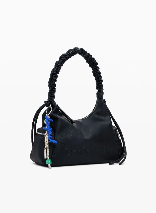 DESIGUAL Medium 3D Logo Bag With Ruched Handle