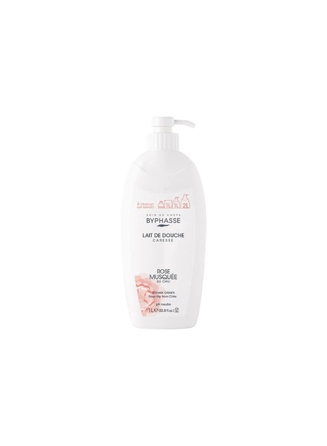 BYPHASSE Caresse Shower Cream Rosehip 1L