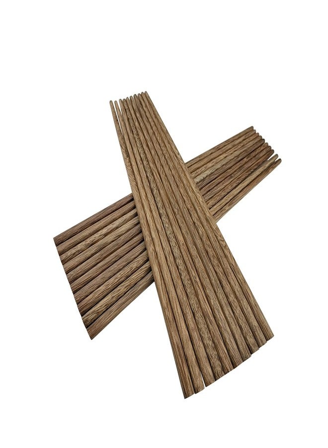 إم. جي عيدان طعام خشبية قابلة لإعادة الاستخدام من إم جي، 10 أزواج من عيدان الطعام المصنوعة من خشب وينجي، مناسبة للمأكولات الصينية واليابانية والكورية، آمنة للغسل في غسالة الأطباق (9.8 بوصة) - Image 5