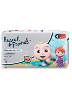 Rascal + Friends Rascal + Friends CoComelon Edition Premium Pant Style Nappies Size 4, 10-15kg, 12hr Absorption, Stretch Waist - 32Pieces  - Image 5