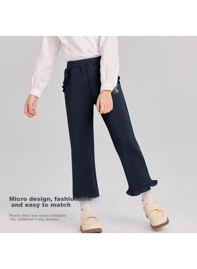 Dave & Bella Davibella Girls' Flared Pants Children'S Casual Pants Spring Children'S Pants Girls' Flared Pants Children'S Clothing - Image 2