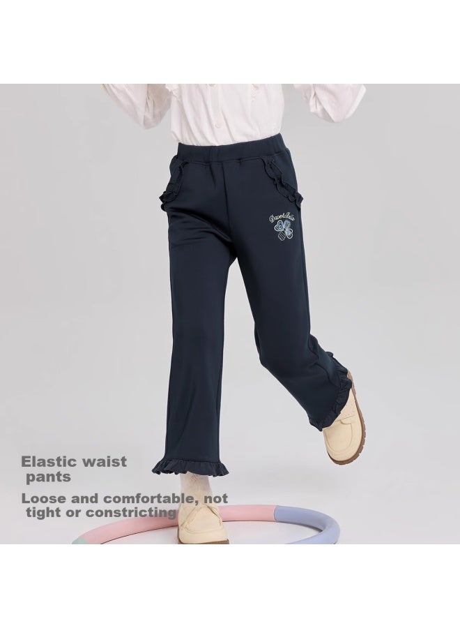 Dave & Bella Davibella Girls' Flared Pants Children'S Casual Pants Spring Children'S Pants Girls' Flared Pants Children'S Clothing - Image 3