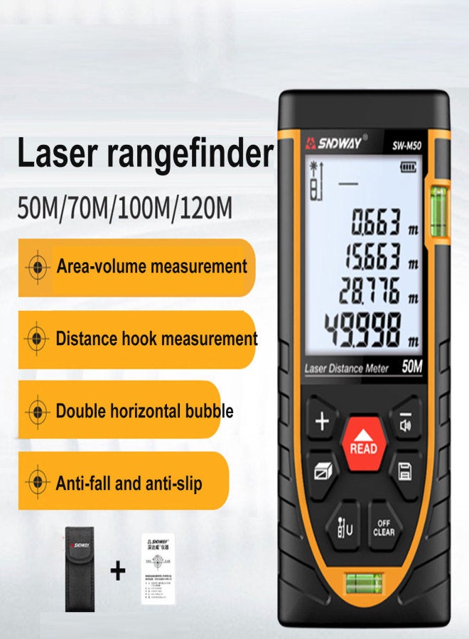 Generic SNDWAY Distance Meter Infrared Distance Meter Ruler Electronic Ruler Ships with Batteries Standard Model  - Image 2