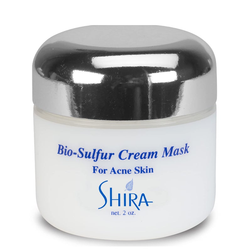 Shira Solar Energy Bio Sulphur Face Mask 2oz with Sulphur  Organic Aloevera Treatment for AcneProne Dark Spot and Oily Skin Care