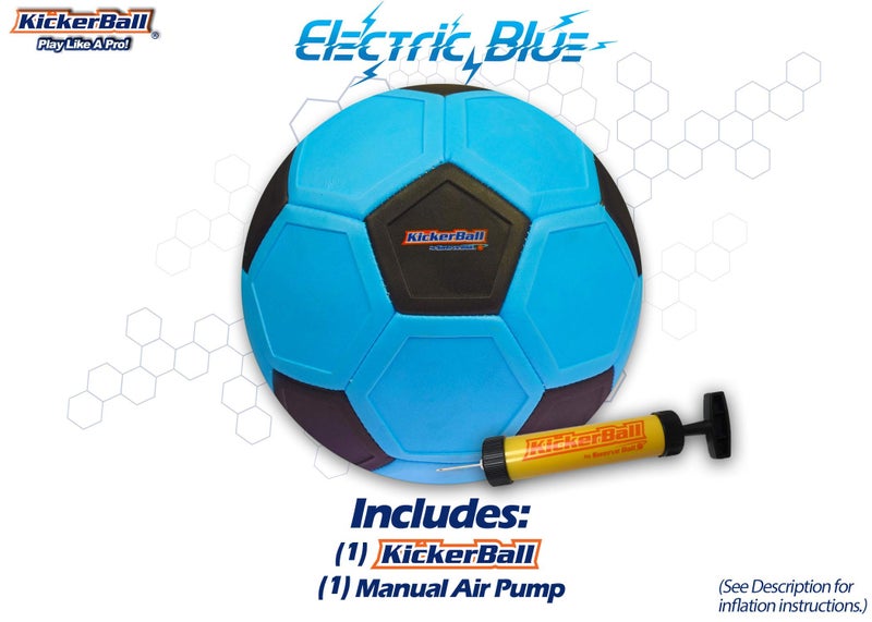 Kickerball - Curve and Swerve Soccer Ball/Football Toy - Kick Like The Pros, Great Gift for Boys and Girls - Perfect for Outdoor & Indoor Match or Game (Blue) - Image 2
