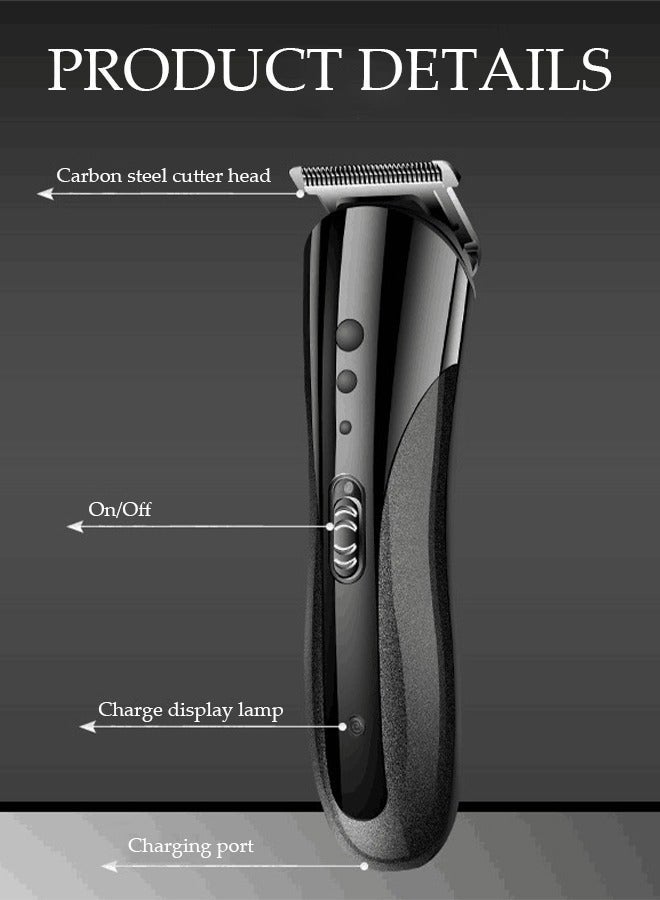 DUNISO Hair Clippers Portable Electric Shaver Powerful Storm Nose Hair Trimmer for Men with 3 Replacement Headers and 4 Positioning Combs, Multifunctional Electric Razor, USB Hair Trimmer Set for Travel - Image 3