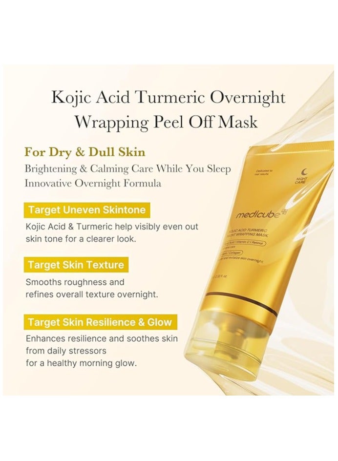 medicube - Kojic Acid Turmeric Night Wrapping Mask 75 ml - Image 4