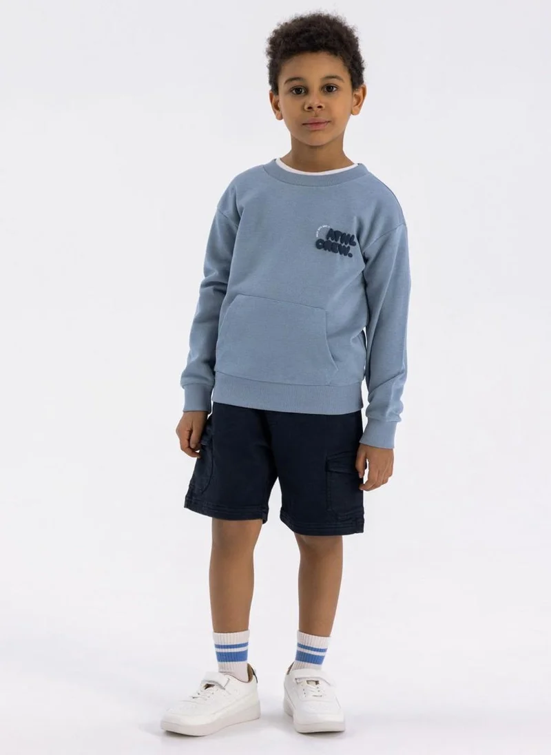 مينوتي Kids Boys  Boys  Crew Neck Sweatshirt With Kangaroo Pocket