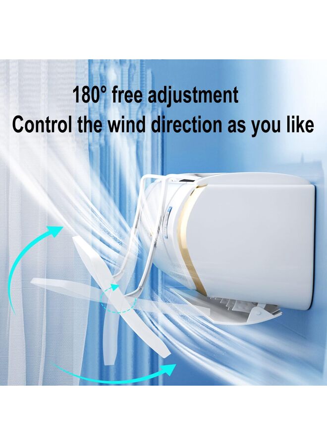LAMAY Retractable Air Conditioner Deflector, Adjustable Anti Direct Blowing Windshield Split AC Air Conditioning Baffles Sticker,Air Deflector for Living Room, Study Room,74-97cm - Image 4