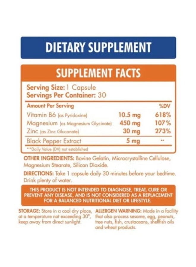 Organic Nation ZMA Sport - 60 Servings (60 Capsules) | Muscle Recovery & Sleep Support Formula - Image 3