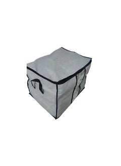Generic 1Pc Foldable Closet Organizer Storage Bag Box With Clear Window, Waterproof Durable Fabric Grey  - Image 3