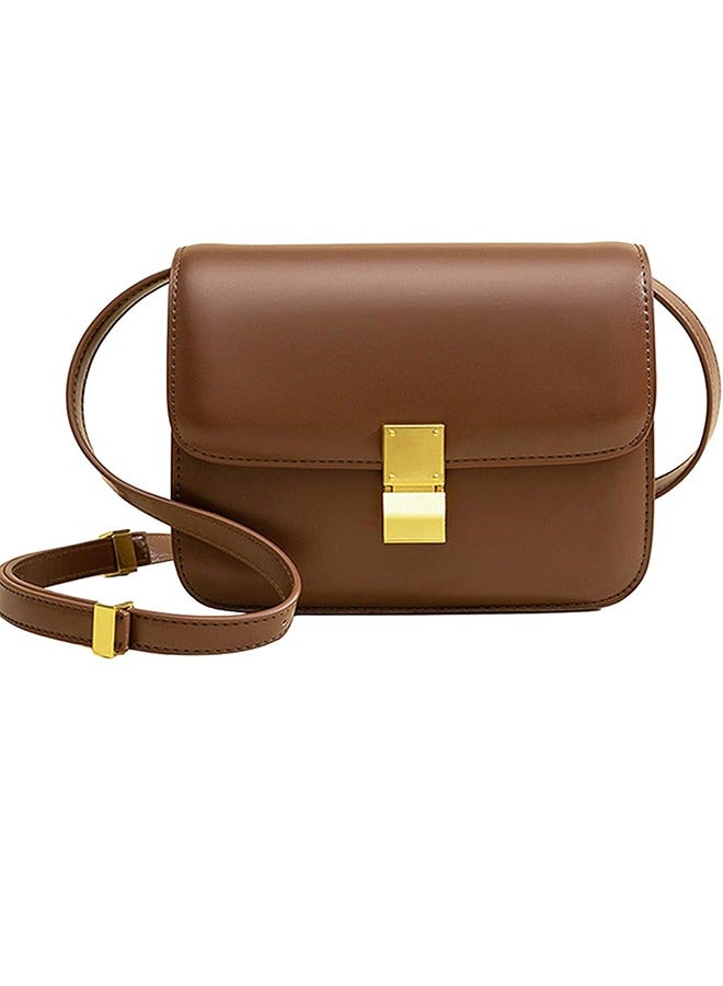Women's Crossbody Bags Fashion Shoulder Bags Leather Square Crossbody Bags Single Shoulder Wallets Flap Shoulder Bags Handbags - Image 1