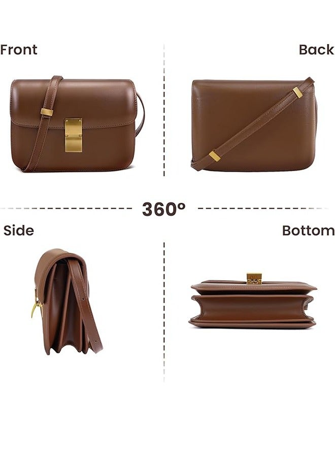 Women's Crossbody Bags Fashion Shoulder Bags Leather Square Crossbody Bags Single Shoulder Wallets Flap Shoulder Bags Handbags - Image 3