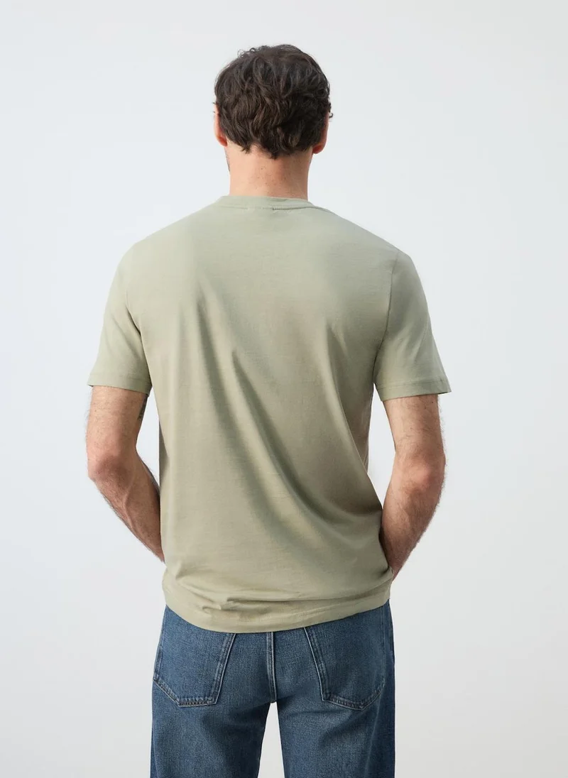 Mango Man 100% cotton slim-fit t-shirt