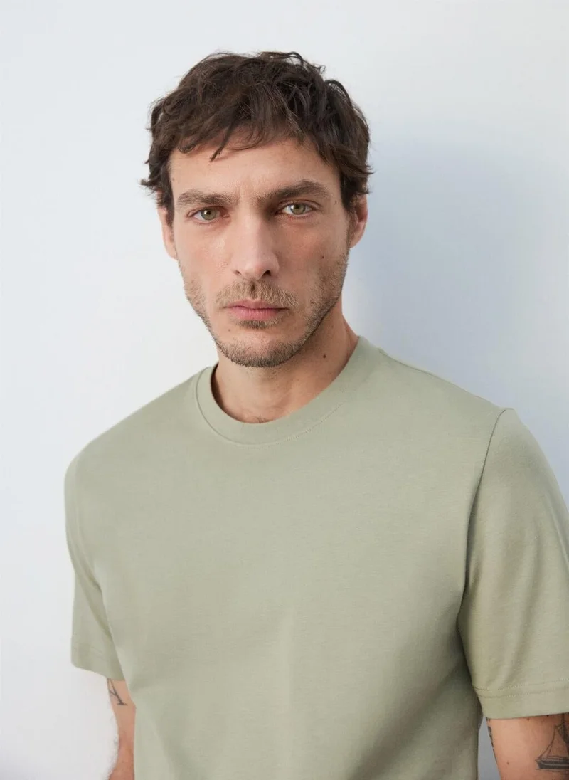 مانجو مان 100% cotton slim-fit t-shirt