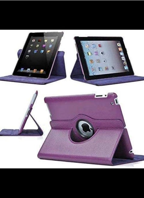 Rotating Case for iPad 9th Generation (2021) / 8th Generation (2020) / 7th Gen (2019) 10.2 Inch -360 Degree Rotating Stand Protective Cover, Auto Sleep/Wake Function, (Purple)