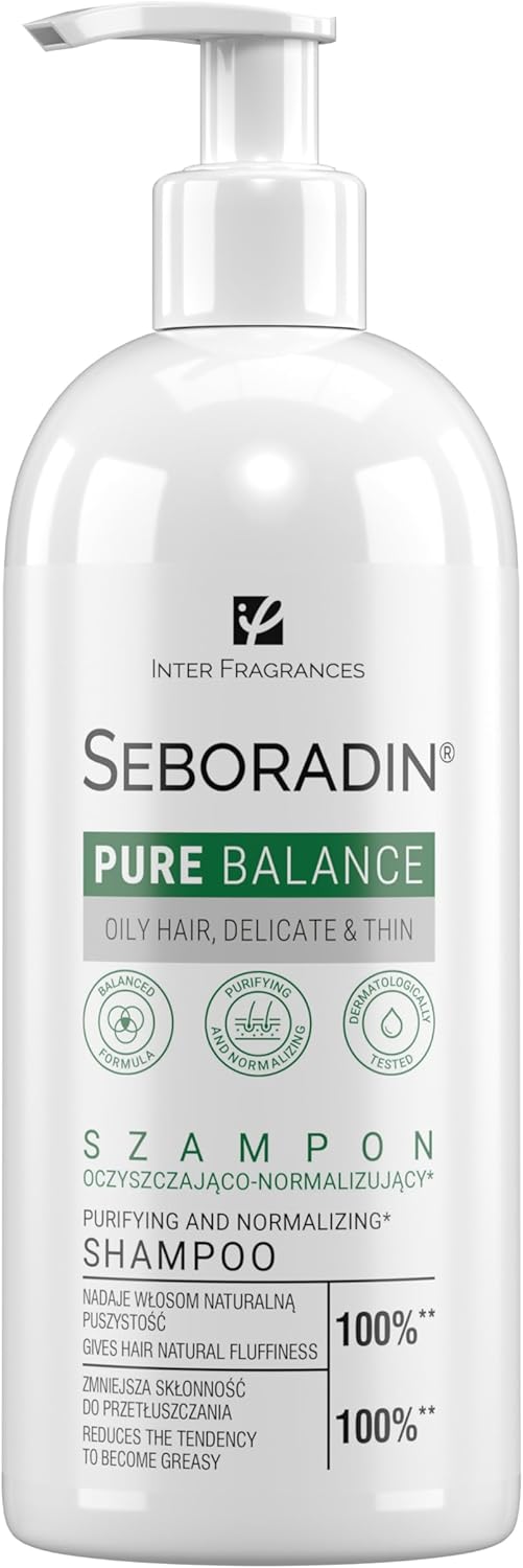 Seboradin Shampoo For Thin Fine Hair Prone To Greasiness Moisturizing Volumizing Cleansing Normalizing Vegetable Glycerin Extracts Of Nettle Horsetail Rosemary Sage Pure Ballance 400 ml